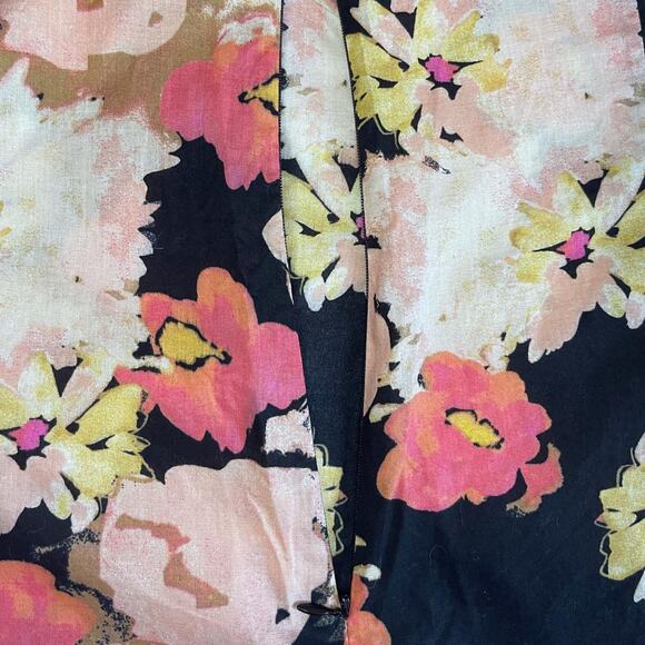 J.Crew Multi Floral Sleeveless Blouse Womens Size 6 - Picture 5 of 7